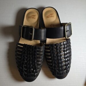 Dansko Sandals Leilani Burnished Nappa Mules Size 36 US 5.5-6 Leather Shoes